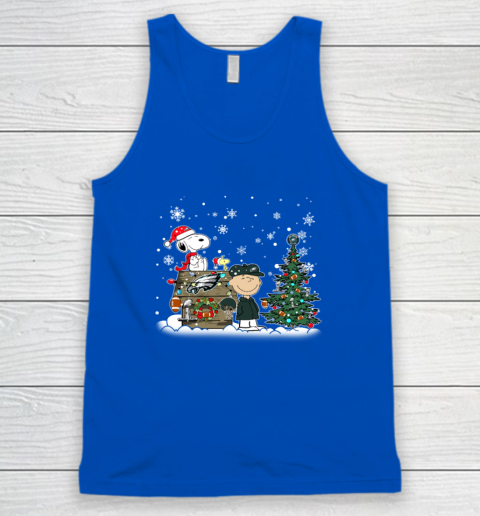 NFL Philadelphia Eagles Snoopy Charlie Brown Christmas Football Super Bowl Tank Top 3