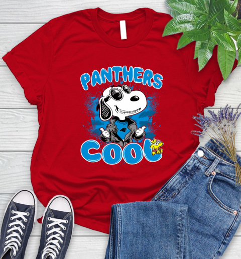 NFL Football Carolina Panthers Cool Snoopy Shirt Women's T-Shirt 11