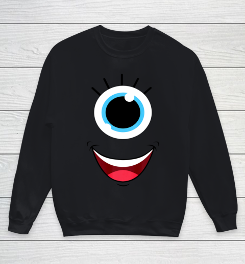 Funny Scary Monster Eyeball Face Halloween Costume Youth Sweatshirt