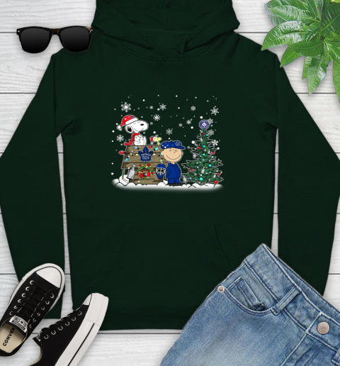 NHL Toronto Maple Leafs Snoopy Charlie Brown Woodstock Christmas Stanley Cup Hockey Youth Hoodie 14