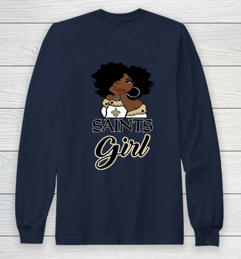New Orleans Saints Girl NFL Long Sleeve T-Shirt 4
