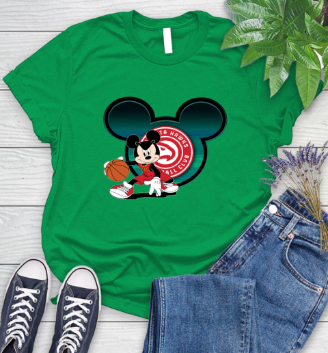 NBA Atlanta Hawks Mickey Mouse Disney Basketball Women's T-Shirt 6