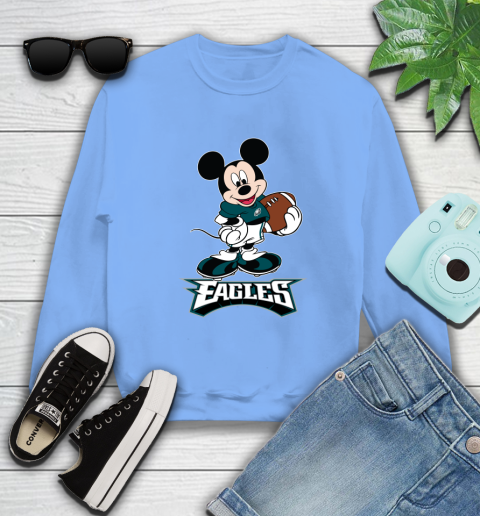 NFL Football Philadelphia Eagles Cheerful Mickey Mouse Shirt Sweatshirt 11