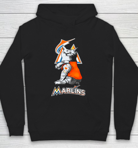 MLB Baseball My Cat Loves Miami Marlins Hoodie