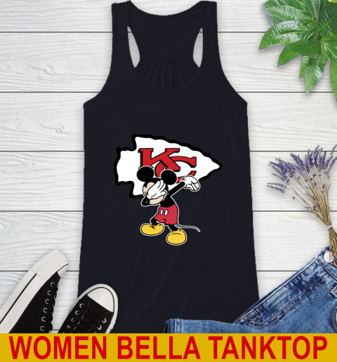 Kansas City Chiefs NFL Football Dabbing Mickey Disney Sports Racerback Tank 10