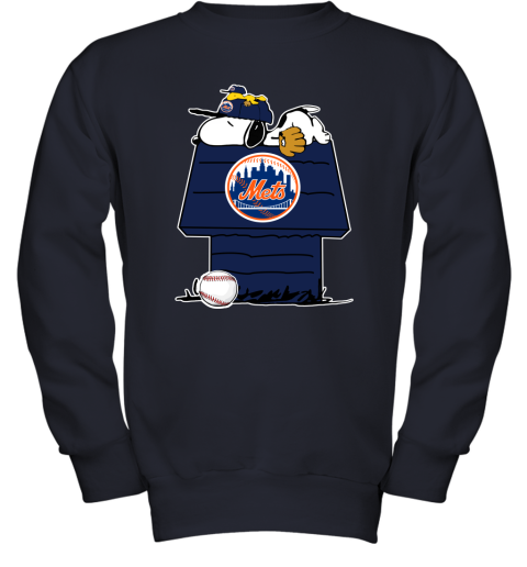 MLB New York Mets Snoopy Woodstock The Peanuts Movie Baseball T Shirt 4CSlKmWvITZ youth sweatshirt 47 95 151514 front navy