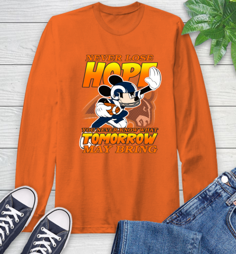 Los Angeles Rams NFL Football Mickey Disney Never Lose Hope Long Sleeve T-Shirt 4