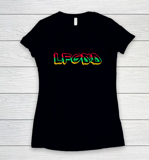 LFGSD Baseball Fan San Diego Sports SD Women's V-Neck T-Shirt