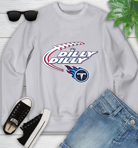 NFL Tennessee Titans Dilly Dilly Football Sports Youth Sweatshirt 4
