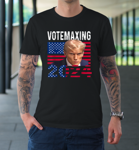 Trump Looksmax Trump Mewing VoteMaxing 2024 Funny T-Shirt