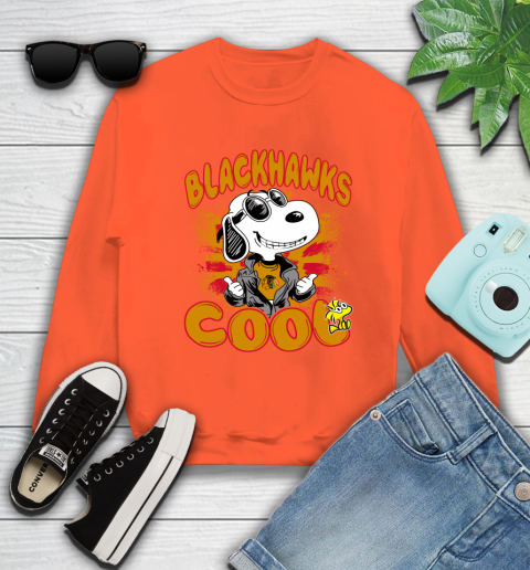 NHL Hockey Chicago Blackhawks Cool Snoopy Shirt Sweatshirt 3