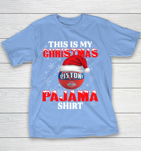 Detroit Pistons This Is My Christmas Pajama Shirt NBA Youth T-Shirt 8
