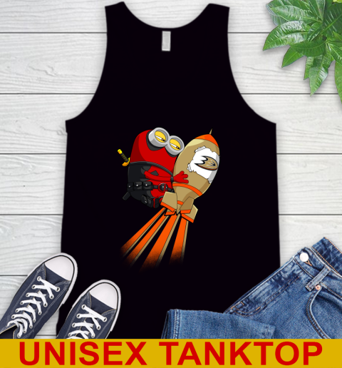 NHL Hockey Anaheim Ducks Deadpool Minion Marvel Shirt Tank Top