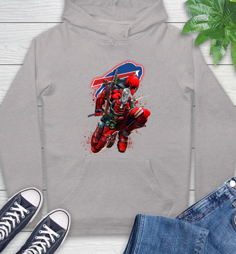 NFL Deadpool Marvel Comics Sports Football Buffalo Bills Hoodie 12