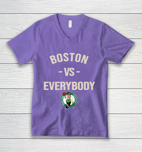 Boston Celtics Vs Everybody V-Neck T-Shirt 8