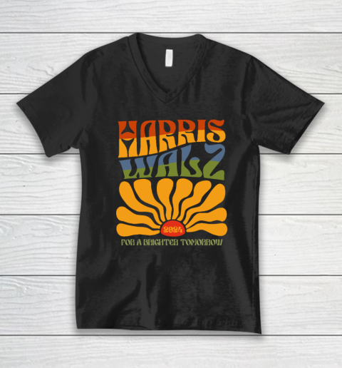 Harris Waltz For A Brighter Tomorrow Boho Aesthetic V-Neck T-Shirt