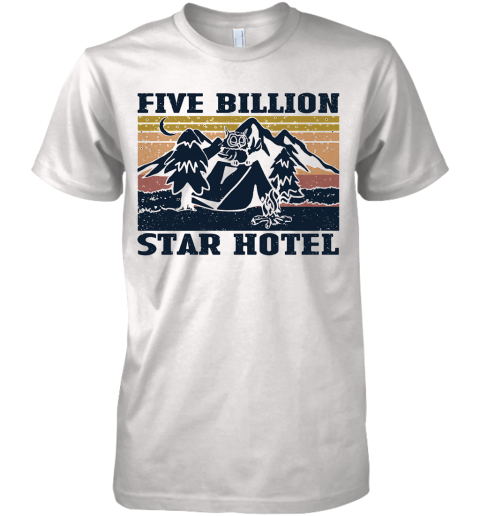 Owl Mountain Five Billion Star Hotel Vintage Premium Men's T-Shirt
