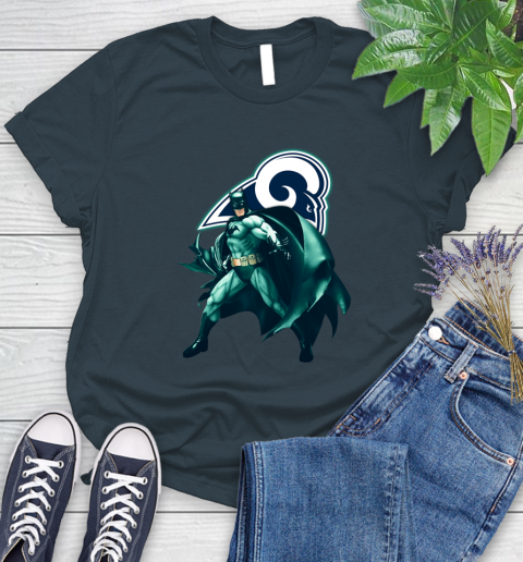 NFL Batman Football Sports Los Angeles Rams Women's T-Shirt 8