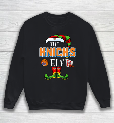 New York Knicks Christmas ELF Funny NBA Sweatshirt