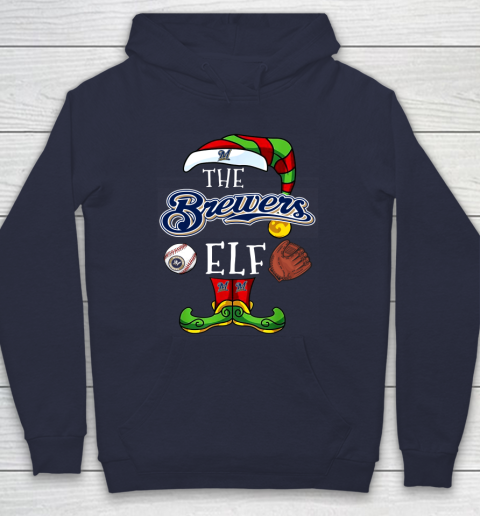 Milwaukee Brewers Christmas ELF Funny MLB T-Shirt