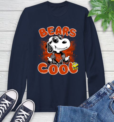 NFL Football Chicago Bears Cool Snoopy Shirt Long Sleeve T-Shirt 3