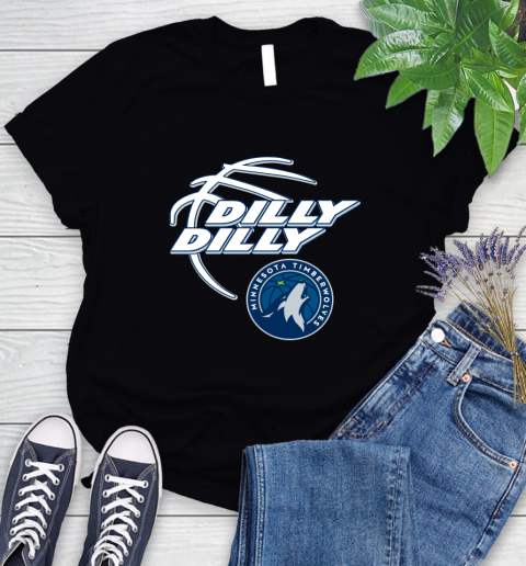 NBA Minnesota Timberwolves Dilly Dilly Basketball Sports Women's T-Shirt 2