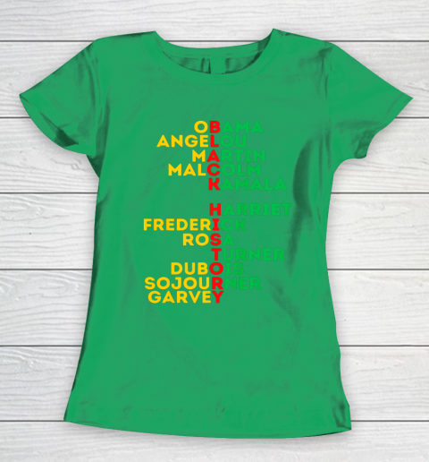 Black History Month Dream Like Leaders African American Love Women's T-Shirt 5