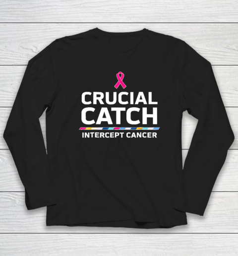 Crucial Catch Intercept Cancer T Shirt Long Sleeve T-Shirt