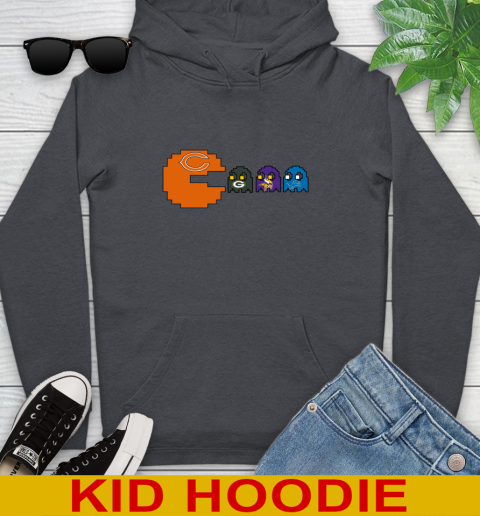Chicago Bears NFL Football Pac Man Champion Youth Hoodie 9
