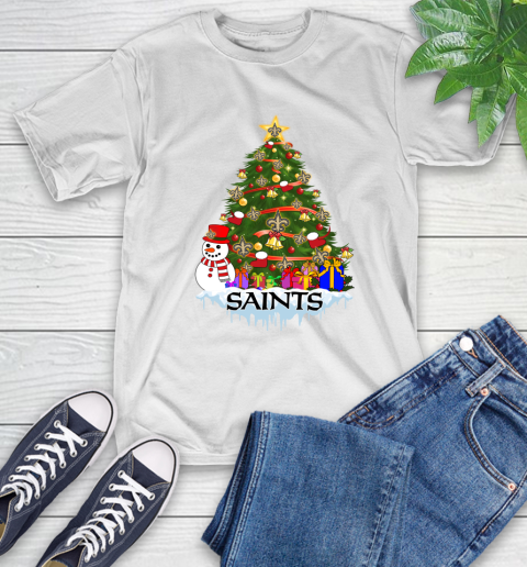 New Orleans Saints Merry Christmas NFL Football Sports T-Shirt