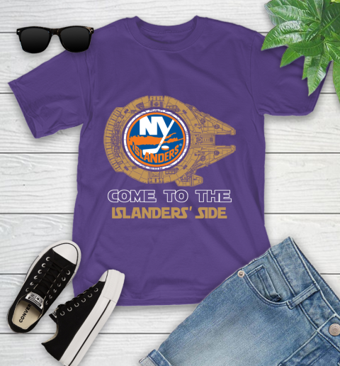 NHL Come To The New York Islanders Wars Hockey Sports Youth T-Shirt 3