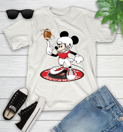 NFL Football Tampa Bay Buccaneers Cheerful Mickey Disney Shirt Youth T-Shirt 2
