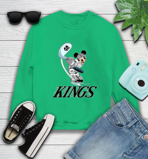 NHL Hockey Los Angeles Kings Cheerful Mickey Mouse Shirt Sweatshirt 7