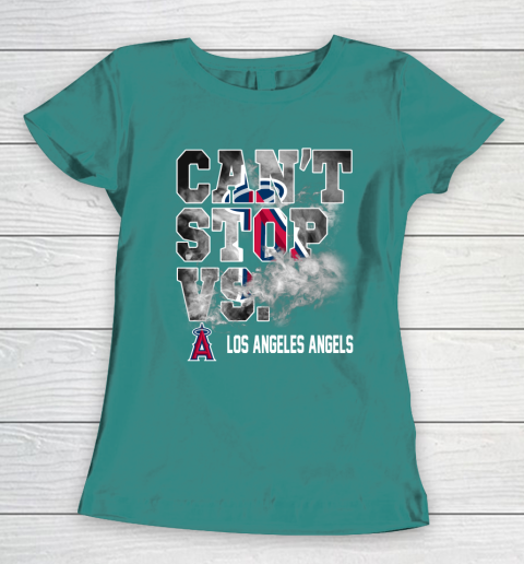 MLB Los Angeles Angels Baseball Can't Stop Vs Los Angeles Angels Women's T-Shirt 10