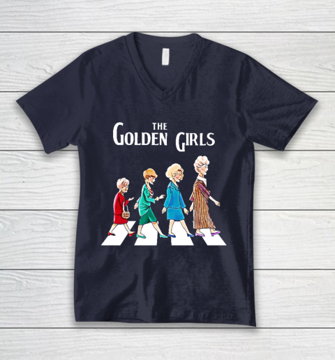 Golden Girls Tshirt fan art vintage retro The Golden Girls Rose Dorothy Blanche V-Neck T-Shirt 2