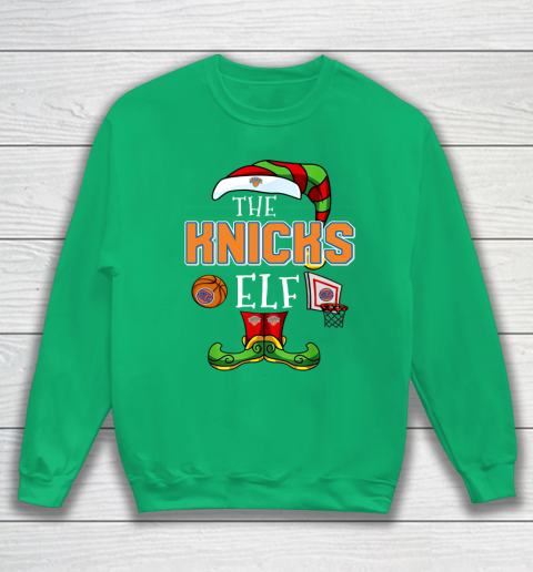 New York Knicks Christmas ELF Funny NBA Sweatshirt 5