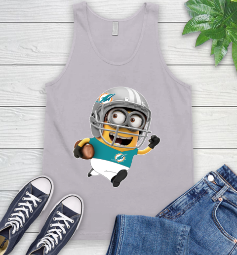 NFL Miami Dolphins Minions Disney Football Sports Tank Top 4