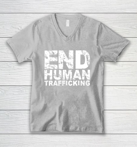 End Human Trafficking Shirt V-Neck T-Shirt 3