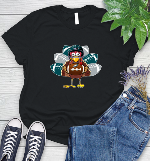 Philadelphia Eagles Turkey Thanksgiving Day Women's T-Shirt 2