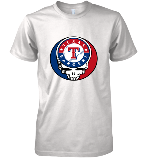 Texas Rangers The Grateful Dead Baseball MLB Mashup Premium Men's T-Shirt