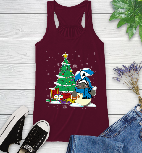 Carolina Panthers NFL Football Cute Tonari No Totoro Christmas Sports Racerback Tank 2