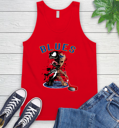 NHL St.Louis Blues Hockey Venom Groot Guardians Of The Galaxy Tank Top 6