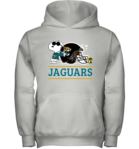 The Jacksonville Jaguars Joe Cool And Woodstock Snoopy Mashup Youth Hoodie