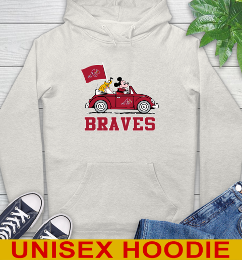 MLB Baseball Atlanta Braves Pluto Mickey Driving Disney Shirt Hoodie 12