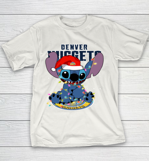 Denver Nuggets NBA noel stitch Basketball Christmas Youth T-Shirt