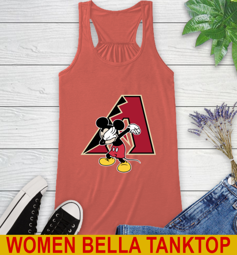 Arizona Diamondbacks MLB Baseball Dabbing Mickey Disney Sports Racerback Tank 4