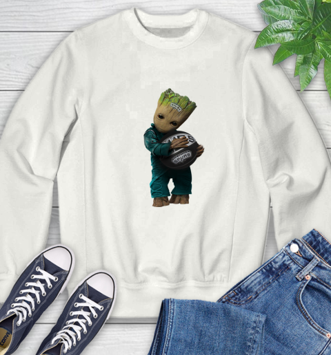 NBA Groot Guardians Of The Galaxy Basketball Sports San Antonio Spurs Sweatshirt