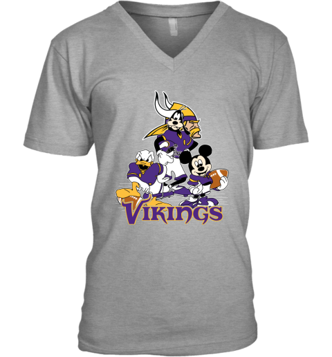 NFL Minnesota Vikings Mickey Mouse Donald Duck Goofy Football Shirt T-Shirt  - Freedomdesign