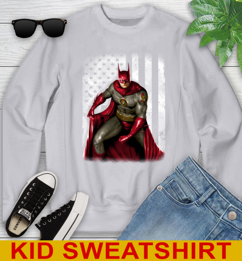 Ottawa Senators NHL Hockey Batman DC American Flag Shirt Youth Sweatshirt 3