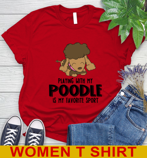 Playing with my poodle is my favorite sport 81